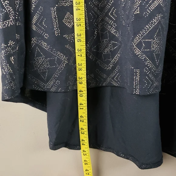 Lularoe RARE elegant gold black maxi dress large - Picture 6 of 7